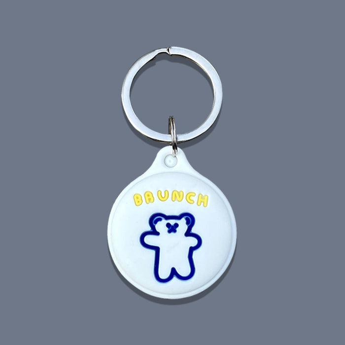 Wholesale PVC Protective Cover Cartoon Cute Anti-lost Device Silicone Protective Cover Keychain JDC-KC-YiJia001