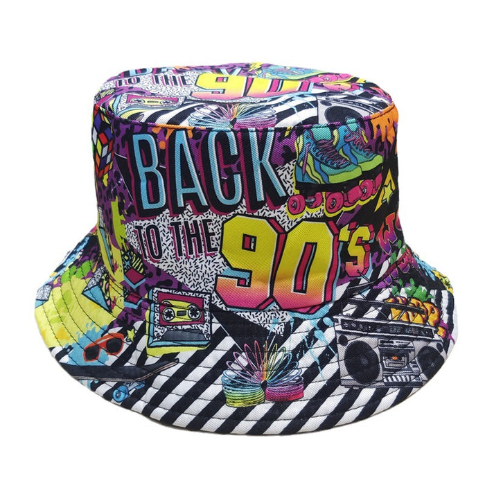 Wholesale Cartoon Print Cotton Bucket Hat JDC-FH-BoD017