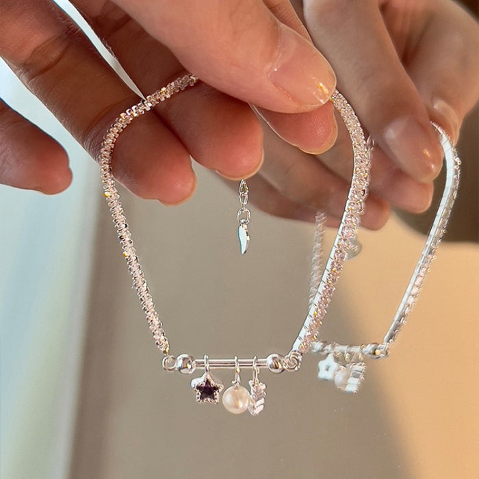 Wholesale Pure silver bracelet, bead, niche temperament, versatile accessory