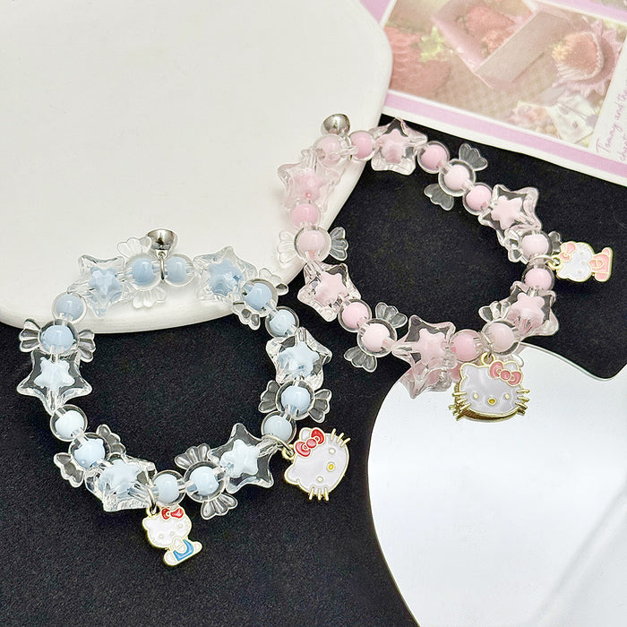 Wholesale cartoon cute crystal beaded bracelet