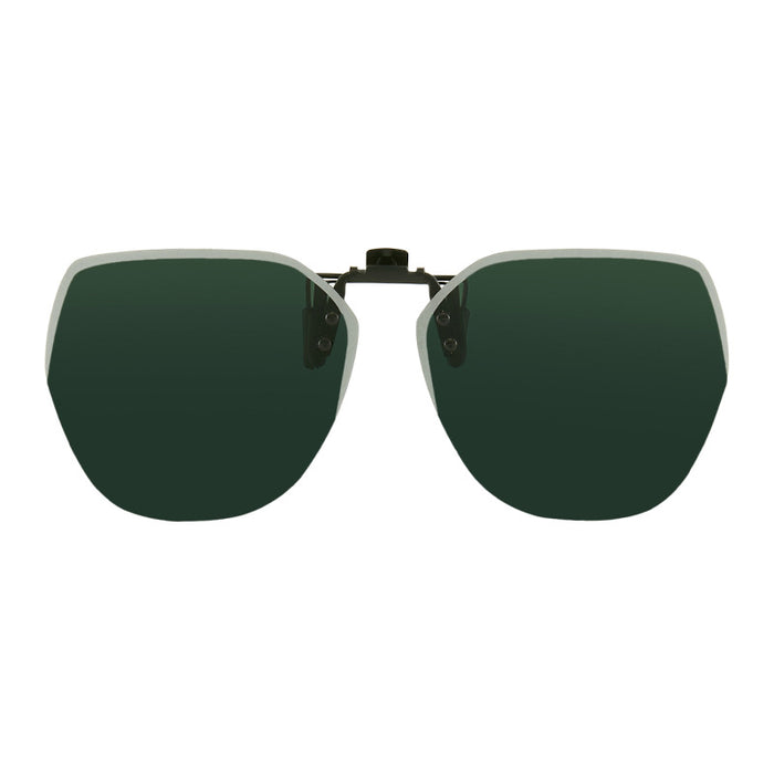 Wholesale upturn sunglasses polarized clip frameless polygonal men's and women's sunglasses clip