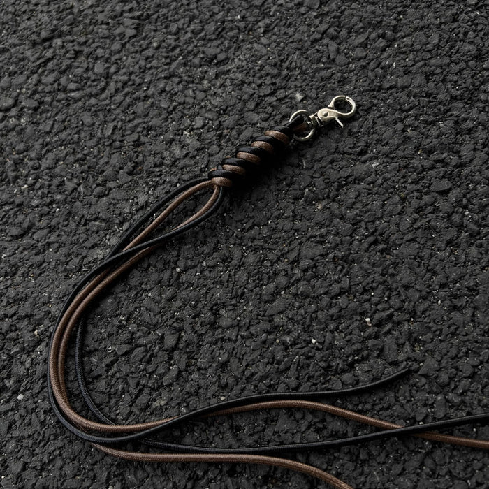 Wholesale Vintage handmade woven rope waist keychain hanging accessories creative dressing bag pendant