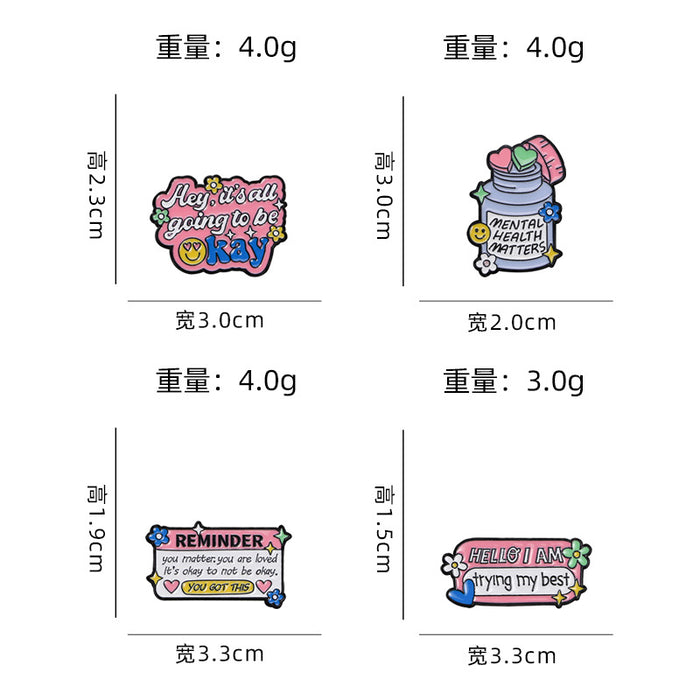 Wholesale Original drop oil alloy brooch