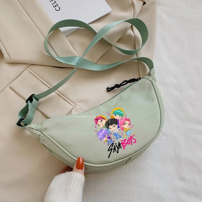 Wholesale Cartoon print lightweight simple nylon crossbody bag Shoulder Bags