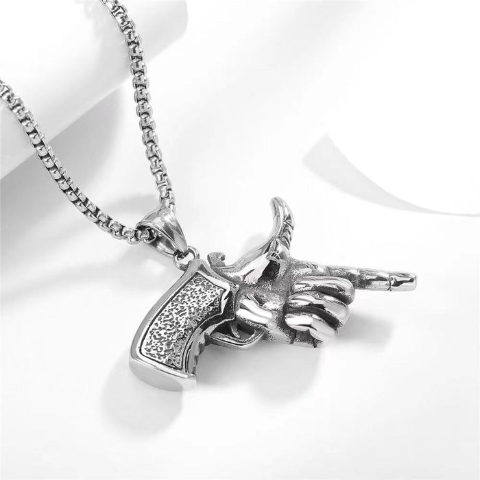 Wholesale Personalized Pendant Stainless Steel Necklace JDC-NE-YSJZ005