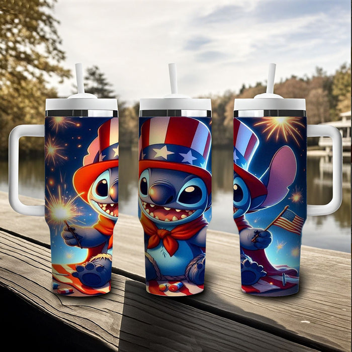 Wholesale Tumbler Cute Cartoon Pattern 40OZ Stainless Steel Car Ice Bullies Cup