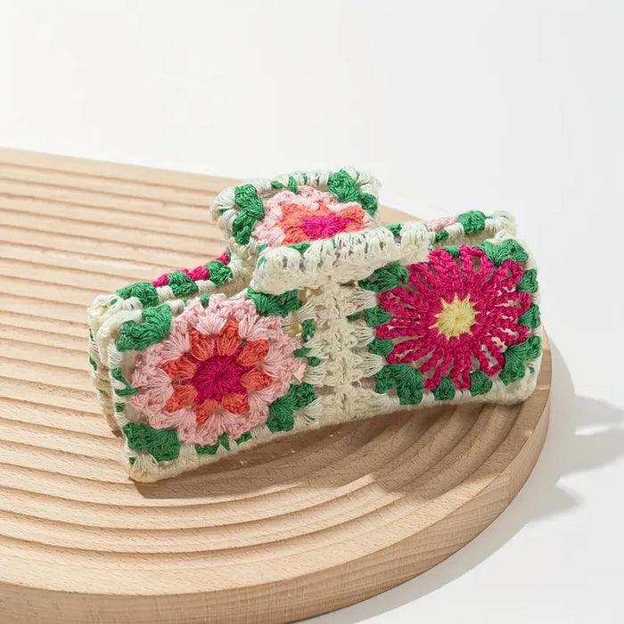 Wholesale Knitted Crochet Strawberry Hair Clip