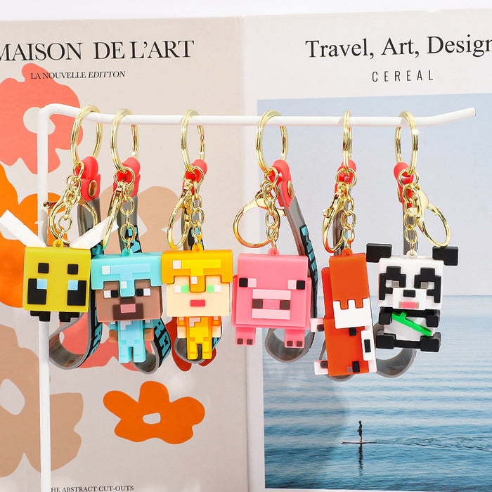 Wholesale Cartoon silicone keychain pendant