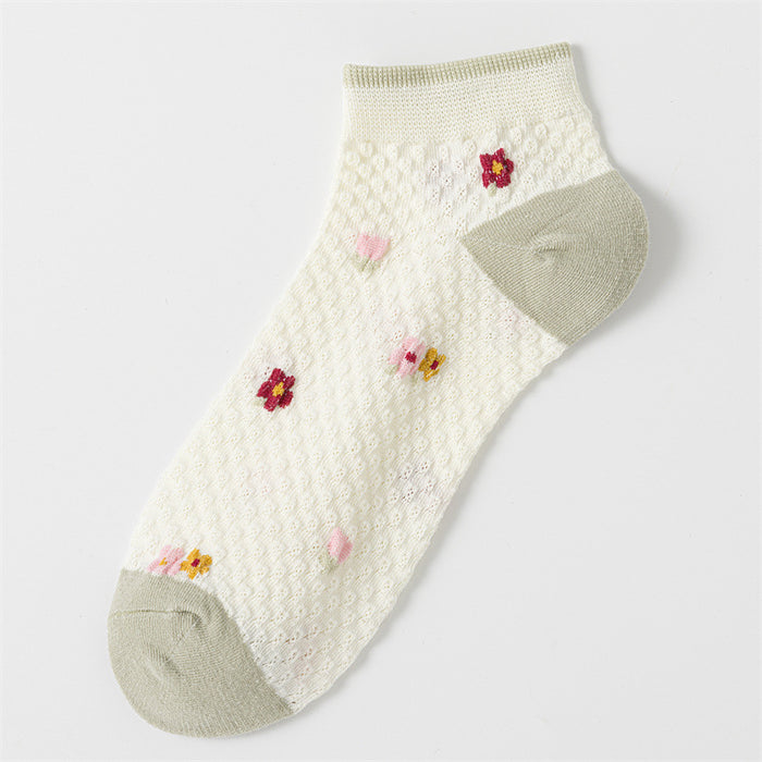 Wholesale Socks, short tube flower socks, mid tube socks
