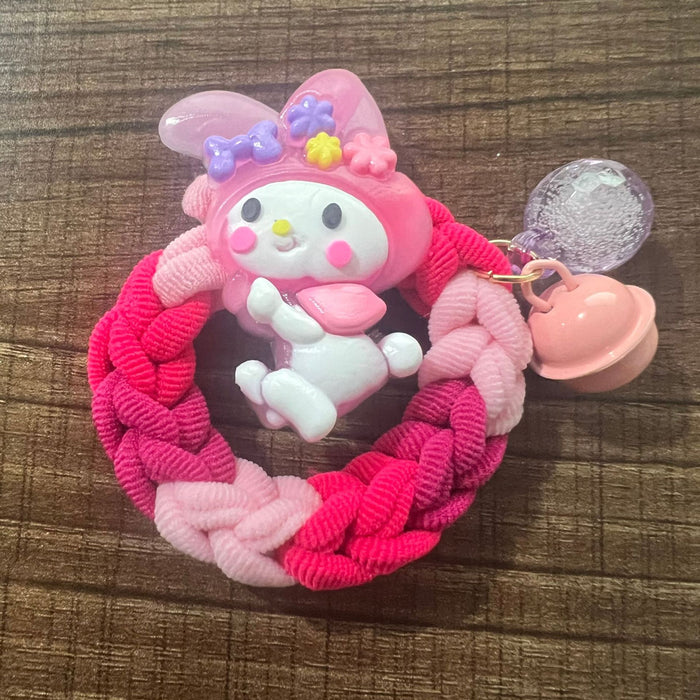 Wholesale Cute Cartoon Bell Towel Ring Hair Scrunchies JDC-HS-Yika003