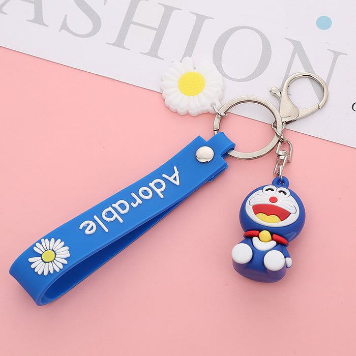 Wholesale Cute Cartoon Soft Rubber Doll Keychain JDC-KC-BoYue006