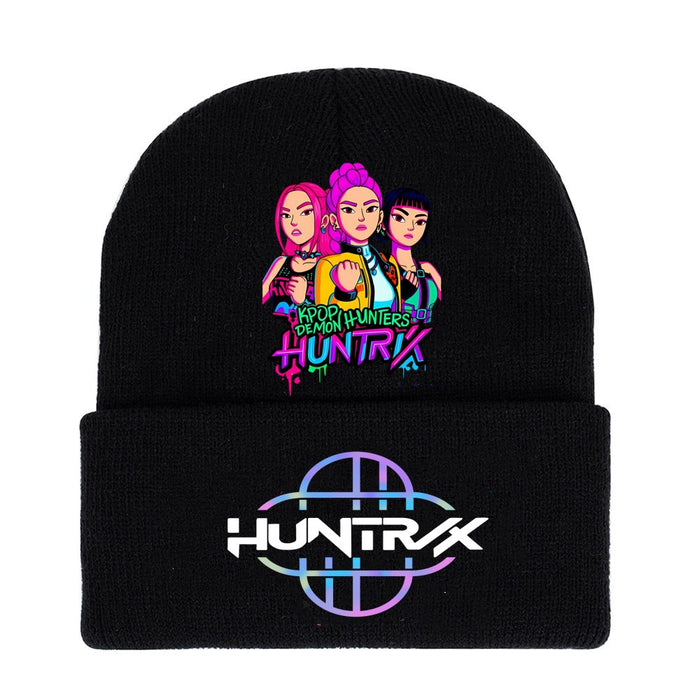 Wholesale Kpop Cartoon Knit Hat Solid Color Wool Hat