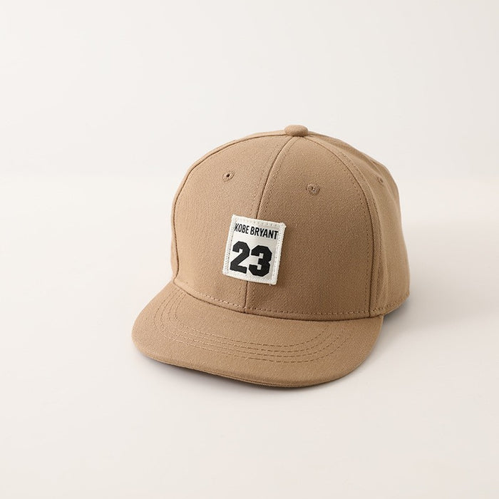 Wholesale Trendy Kids Embroidered Letter Flat Brim Baseball Cap Unisex Green Boston Sunscreen Casual Resale Accessory