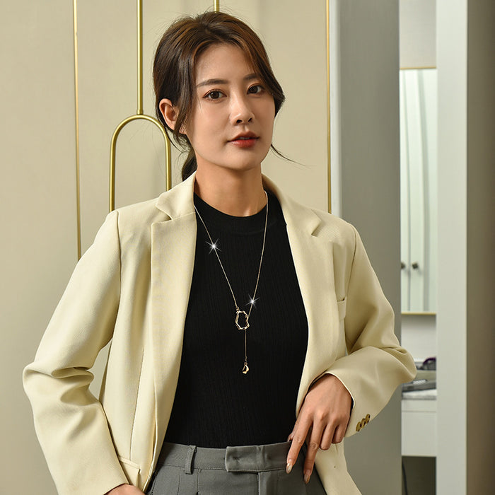 Wholesale necklace women geometric tassel clavicle chain Accessories