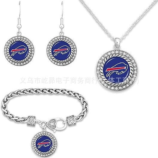 Wholesale Rugby Bracelet Necklace Earring Set
