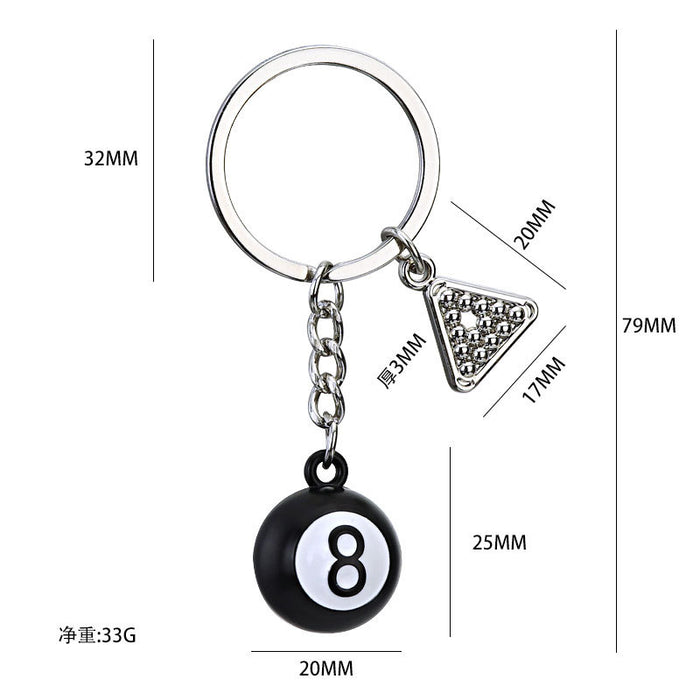 Wholesale Pickleball metal keychain car keychain pendant cultural and creative pickleball mini pickleball small gift