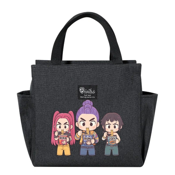 Wholesale Cute Cartoon Insulated Lunch Bag for Hot and Cold Handbags