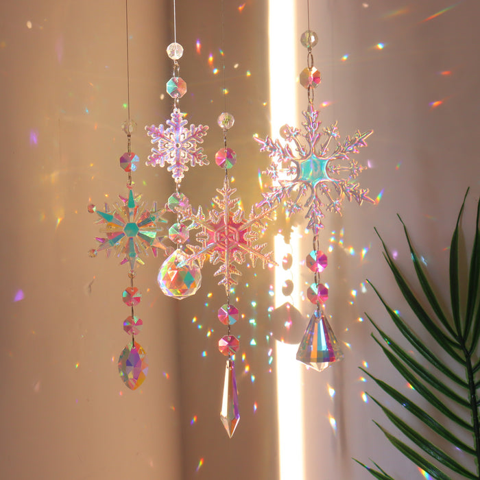 Wholesale Crystal Sun Catcher Pendant Glass Rainbow Hanging Ornament for Home Decor