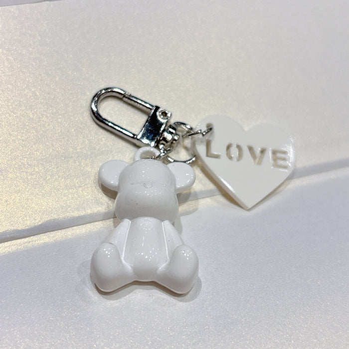 Wholesale Cartoon plated keychain DIY mobile pendant versatile hanging accessory small gift