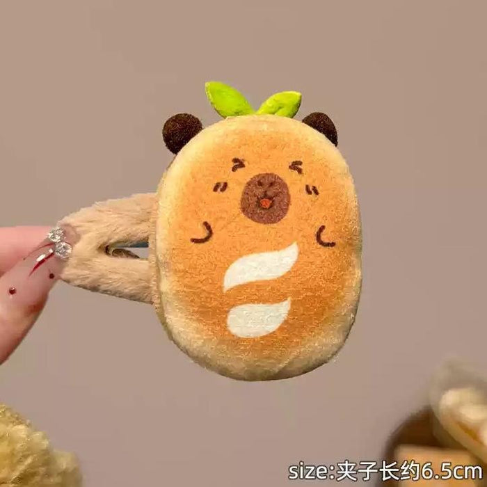 Wholesale Coffee Cartoon Cute Burger Hair Clip Toast Hair Clip Headpiece