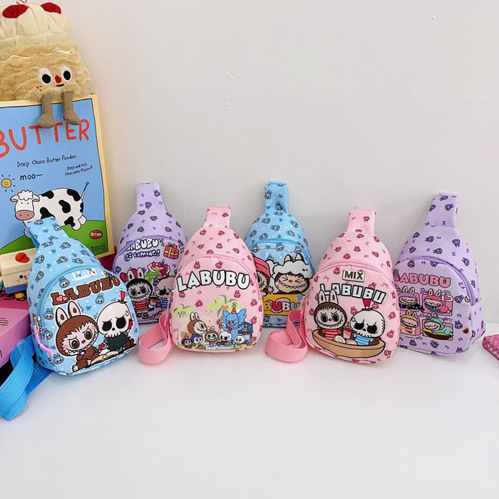 Wholesale Kidsren' s Chest Bag Cartoon Cute Small Backpack Kindergarten Messenger Bag Outdoor Coin Purse