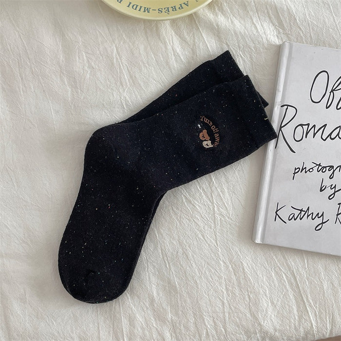 Wholesale Boneless socks, children's mid tube socks, spring and autumn styles, pure cotton