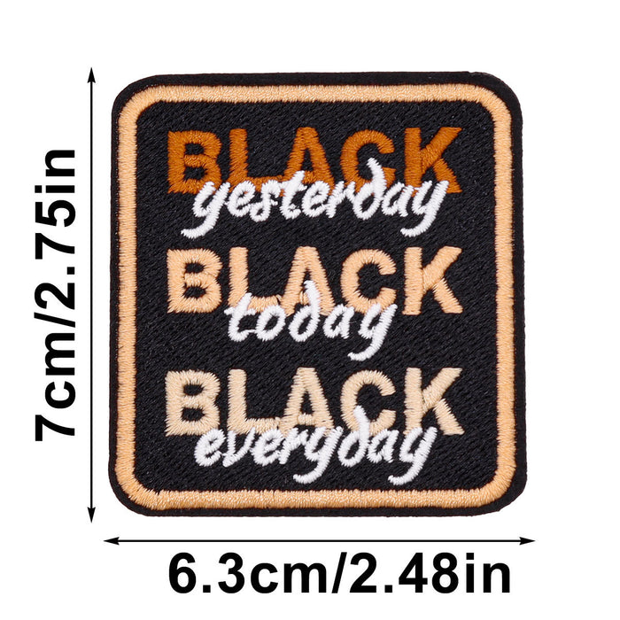 Wholesale Cartoon Animation Black Cloth DIY Patches