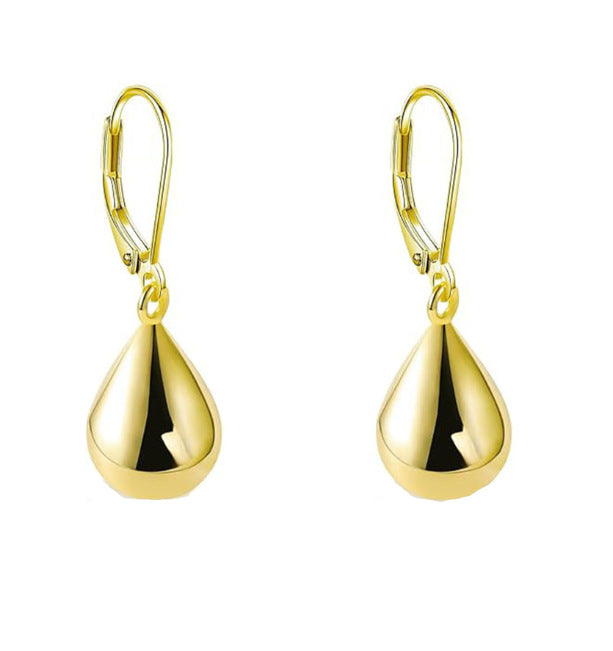 Wholesale Earrings with fashionable personality, light luxury, simple and niche design, high-end feeling, tear drop earrings