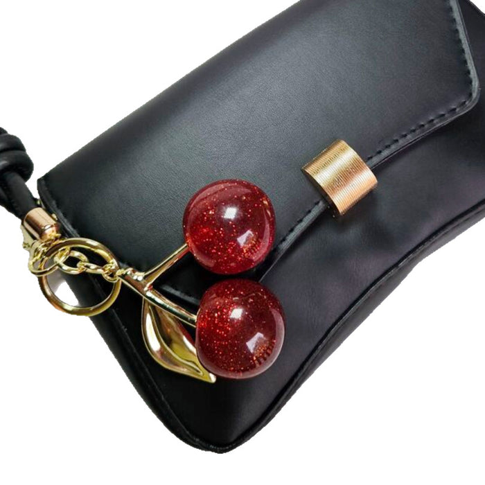 Wholesale cherry key chain high-grade lobster buckle cherries bag pendant pendant