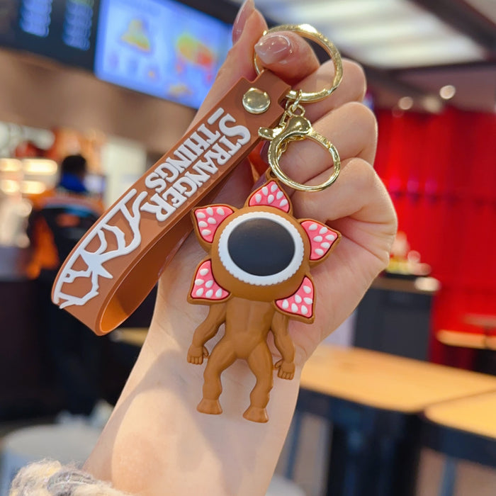 Wholesale PVC Keychain Cartoon Doll Bag Charm Car Key Accessory Gift