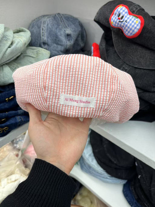 Wholesale Wave point octagonal beret thin cloud design newsboy painter hat