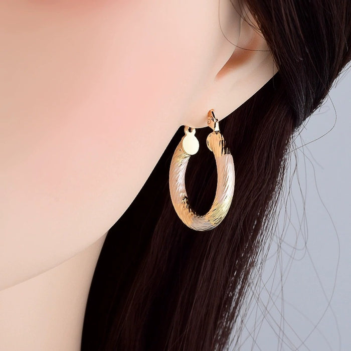 Wholesale Round colored Hoop Earrings