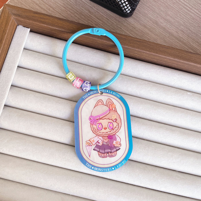 Wholesale Cute Acrylic  Keychain Cartoon Creative  Bag Decoration