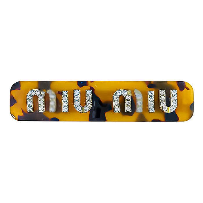 Wholesale diamond letter Pearl hairpin female side small clip headdress hairpin bangs clip