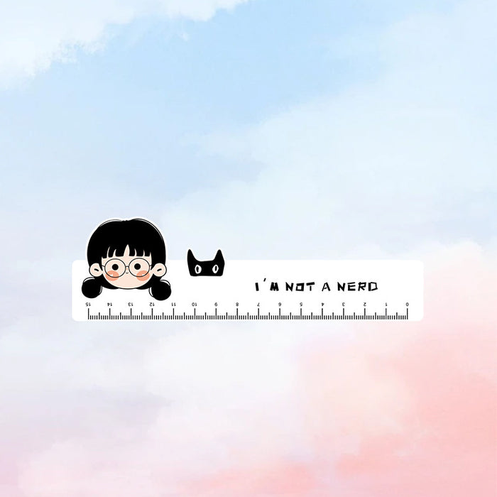 Wholesale  15cm Cute Carrot Ruler with Pictures, Multi-Functional Drawing Ruler