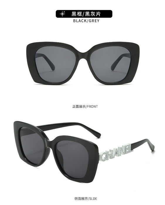 Wholesale Sunglasses, fashionable and high-end, women's retro trend, personalized sunglasses