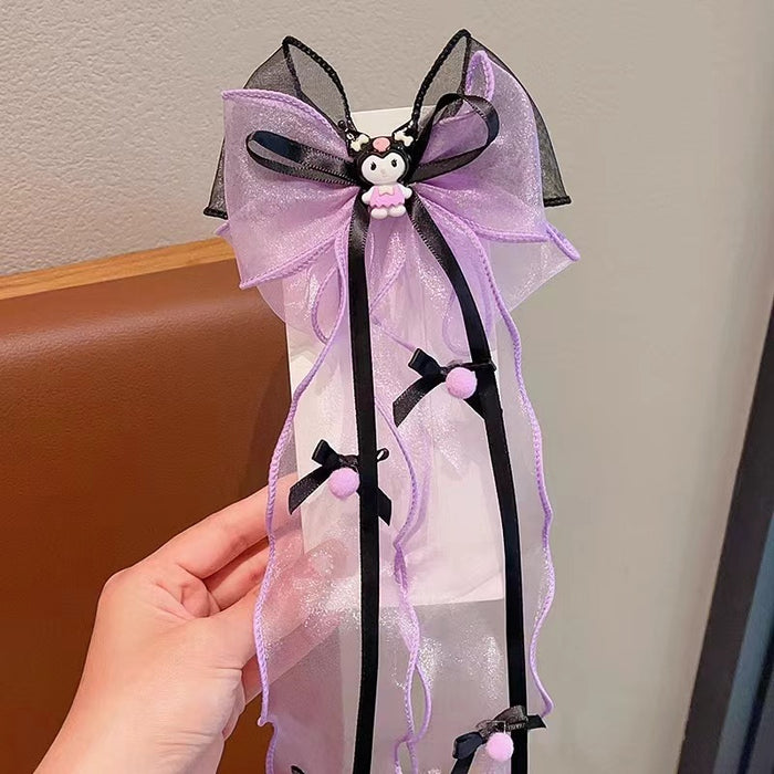 Wholesale cartoon hairpin bow ribbon tassel hairpin headdress cute