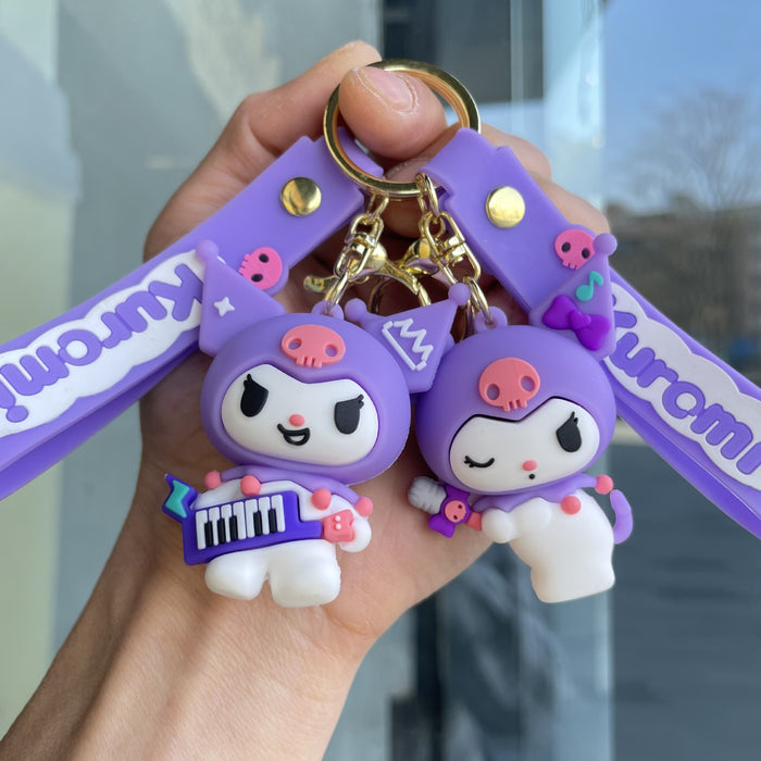 Wholesale Music Keychain Cute Doll Car Keychain Bag Pendant Small Gift