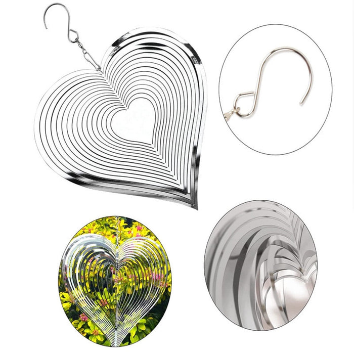 Wholesale 3D Rotating Wind Chimes Outdoor Garden Decoration