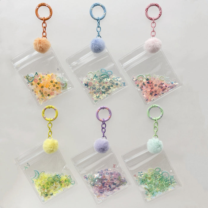 Wholesale transparent thick cute key chain pendant accessories
