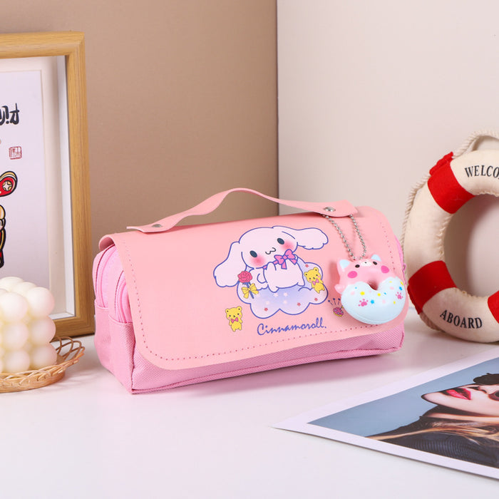 Wholesale Cartoon Stress-Relief Large Capacity Double-Layer Pencil Case