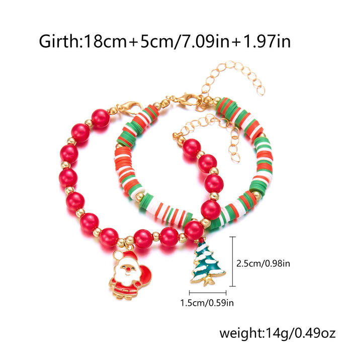 Wholesale Element colored soft ceramic bead bracelet, couple's holiday gift