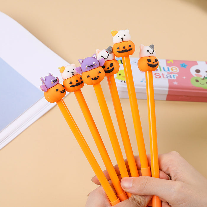 Wholesale Halloween Pumpkin Ghost Plastic Gel Pen JDC-PN-KuBei004