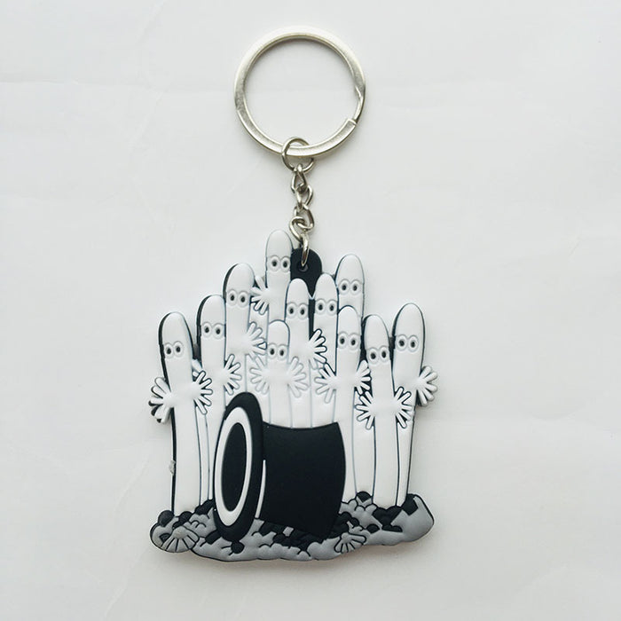 Wholesale Cartoon Anime Cute PVC Keychain JDC-KC-Hual003