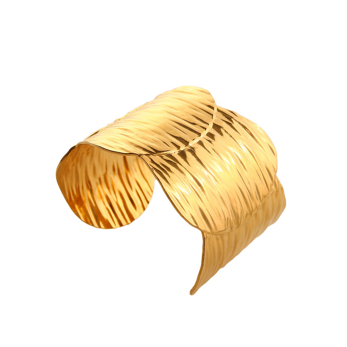 Wholesale Exaggerated New Product Irregular Wide Open Bracelet Stainless Steel Minimally Personalized Fashion Handpiece Wholesale