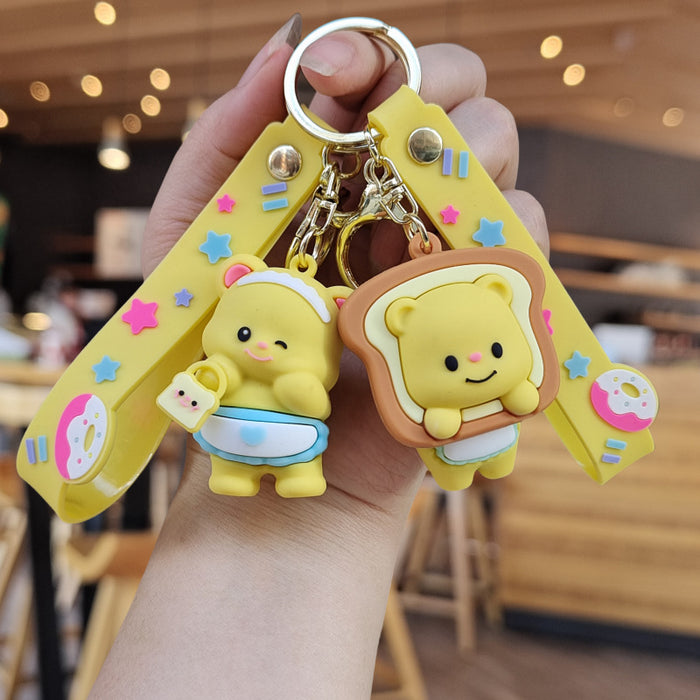 Wholesale Cartoon Silicone Doll Keychain JDC-KC-ZhuoRan022