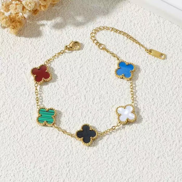 Wholesale Four leaf clover bracelet wholesale jewelry accessories new accessories niche high-end sense