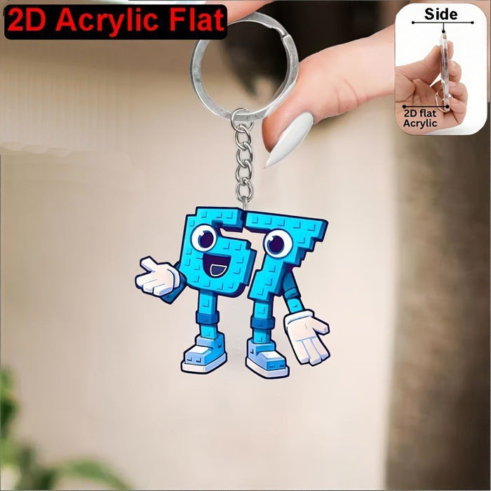Wholesale Western Style Acrylic Keychain Bag Charm Fashion Accessory Gift MOQ≥2