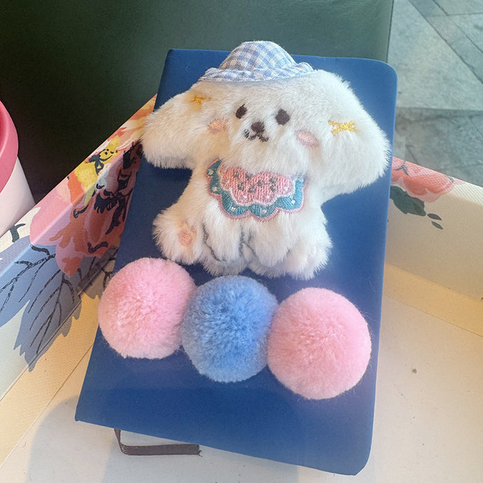 Wholesale Cartoon Cute Puppy Plaid Small Ball Student Notebook Diary