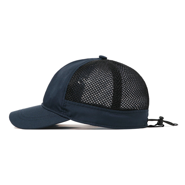 Wholesale Quick drying waterproof workwear, mesh cap, outdoor breathable baseball cap, drawstring, elastic sealing